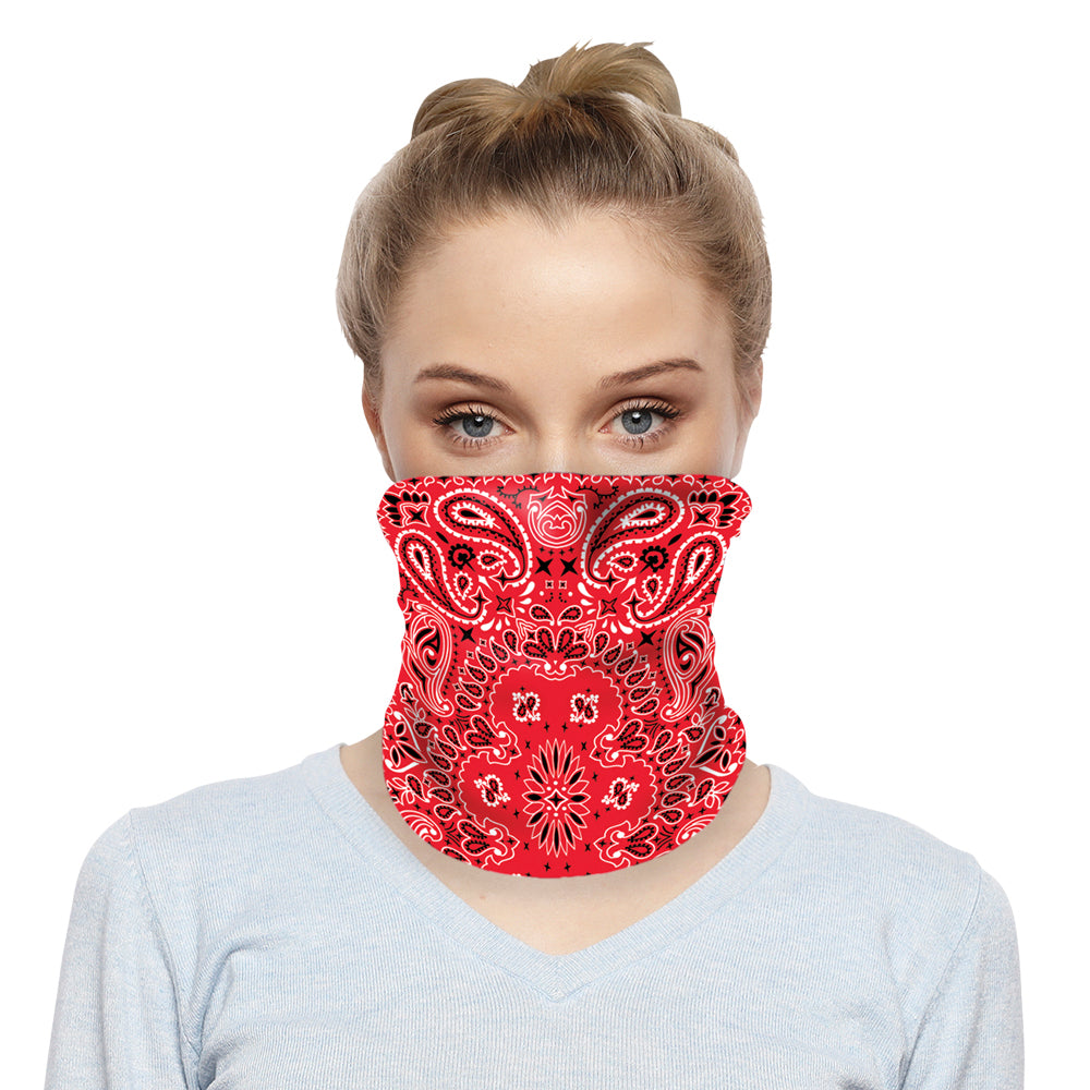 Red Paisley Neck Gaiter | Bandana Shop (Canada)