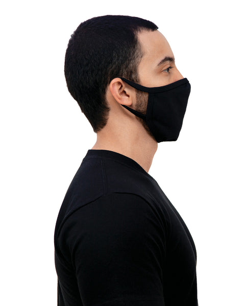Gildan Cotton Everyday Mask - Adult, Black