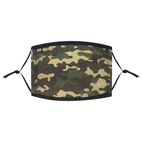 Green Camouflage Adjustable Face Mask