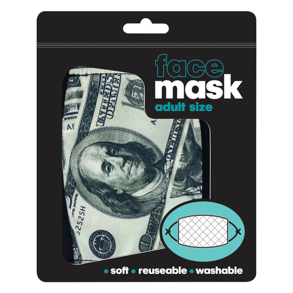 Money Print,  Adjustable Face Mask