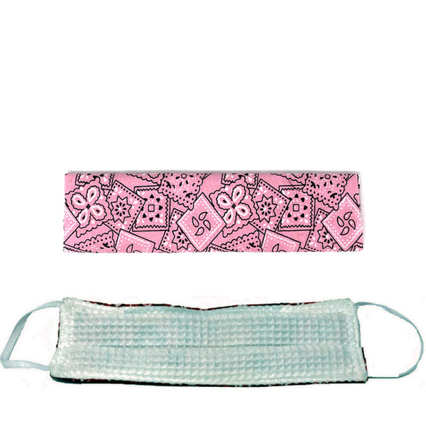 Canadian Made Cotton Paisley Mask - Adult, Pink