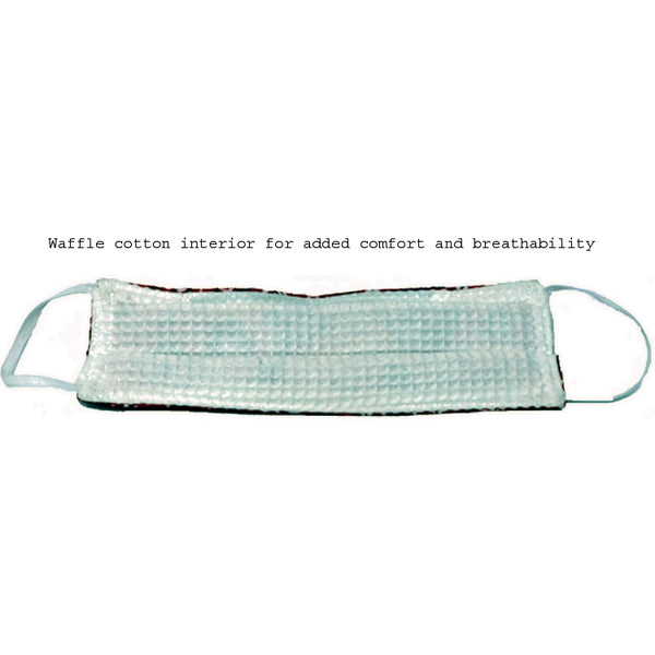 Canadian Made Cotton Paisley Mask - Adult, Red