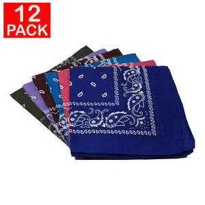 Assorted Bandanas (pack of 12)